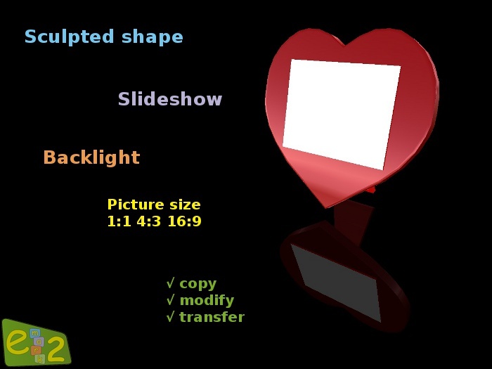 Heart-shaped photo frame