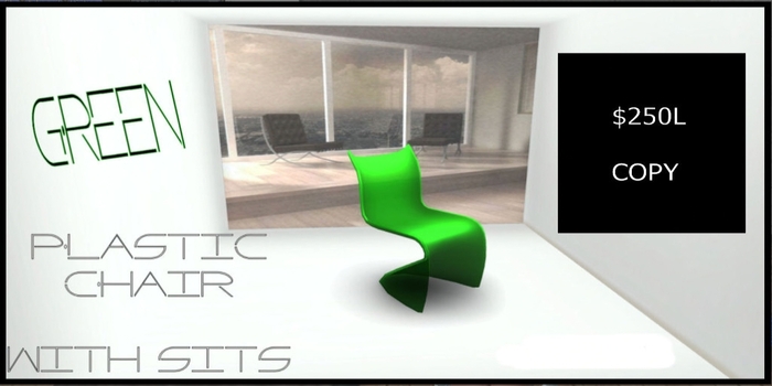 Green Pastic Chair with Sits (COPY)