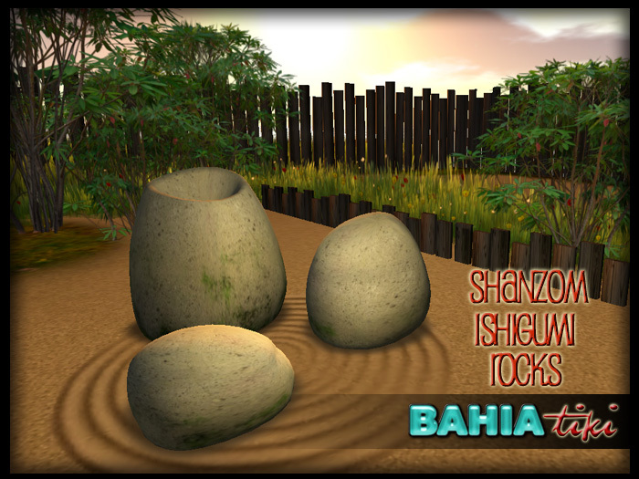Bahia Tiki- Shanzon Ishigumi Meditation Rocks