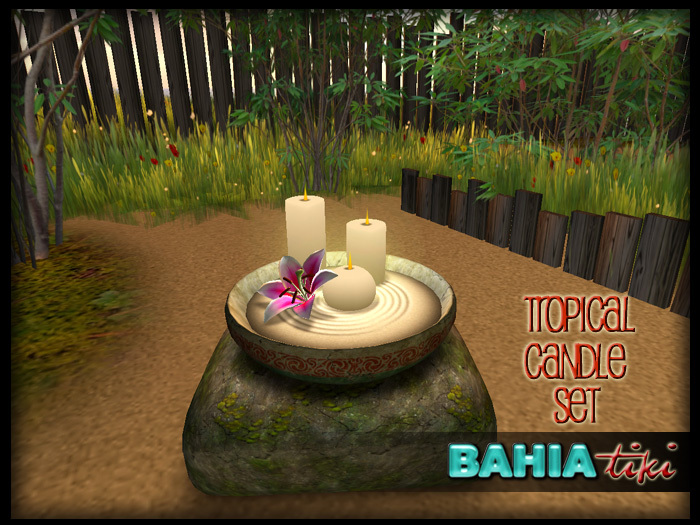Bahia Tiki- Tropical Candle Set