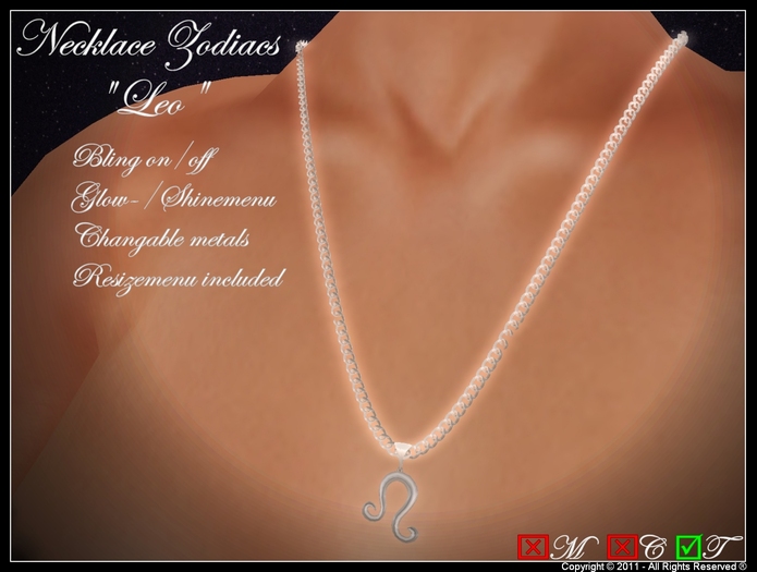 .:: S.J. ::. Necklace Zodiacs "Leo"