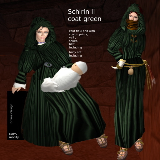 Schirin II coat green