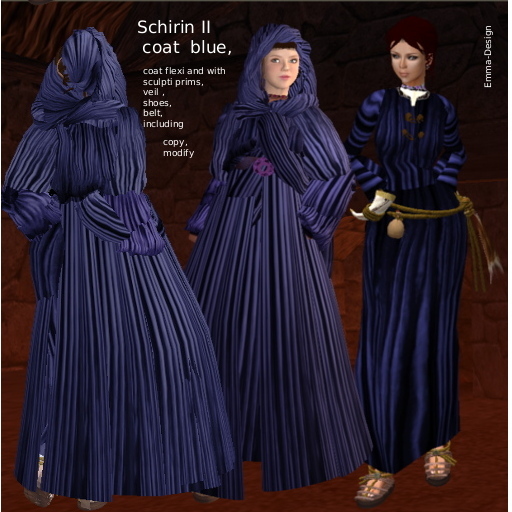 Schirin II coat blue