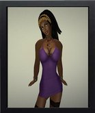 Mactavish's Short Dress Purple