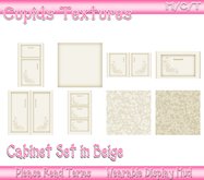 8 CABINETS SET IN BEIGE Textures