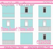 9 HOME SWEET HOME WALLS AQUA Textures