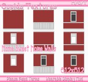 9 HOME SWEET HOME WALLS BARN RED Textures