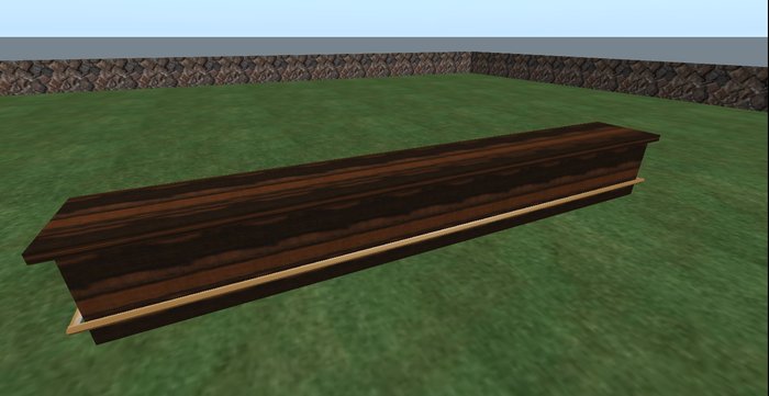 Wood Bar w/ brass rail