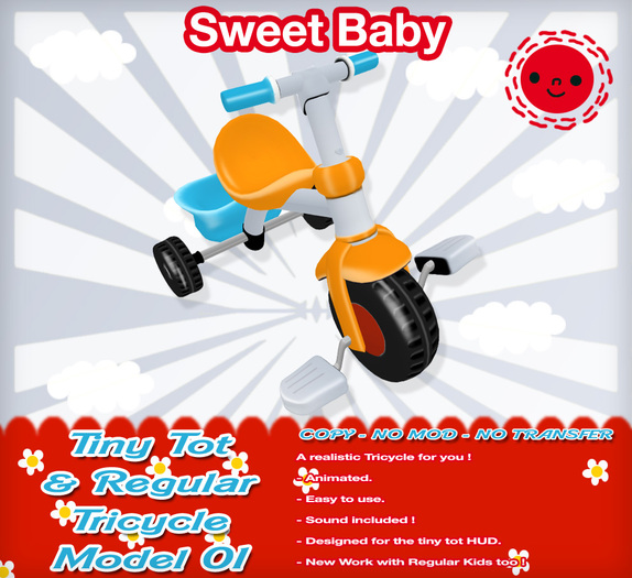 Sweet Baby - Tiny Tot & Regular Tricycle Model 01