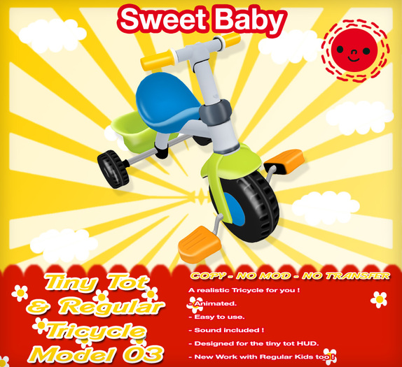 Sweet Baby - Tiny Tot & Regular Tricycle Model 03