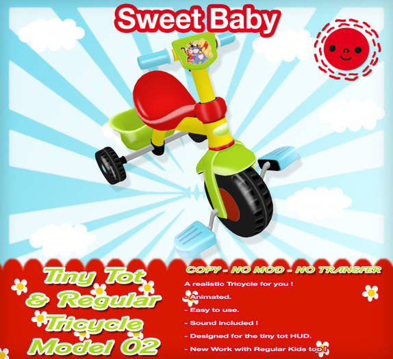 Sweet Baby - Tiny Tot & Regular Tricycle Model 02