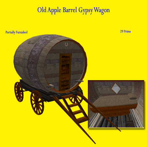 Apple Barrel style Gypsy Wagon old timber