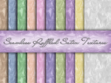 FULL PERM 10 Seamless Ruffled Light Satin Textures