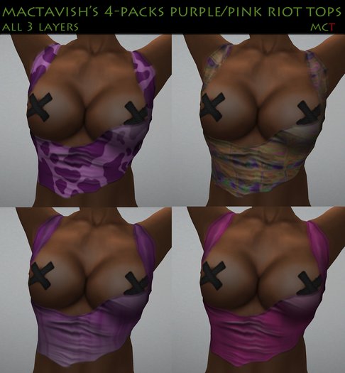 Mactavish's 4-Pack Purple Riot Tops