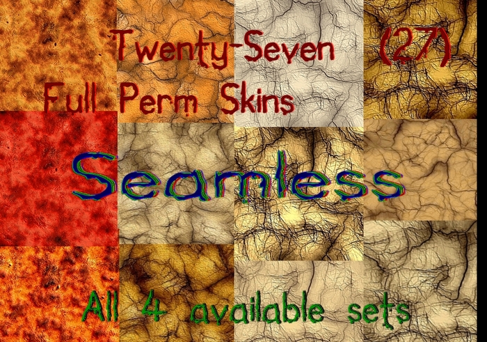 Skin Textures, Sets 1 - 4 Seamless, Full Perm