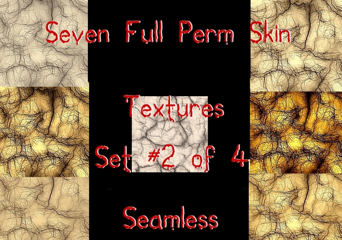 Skin Textures, Set2 Seamless, Full Perm