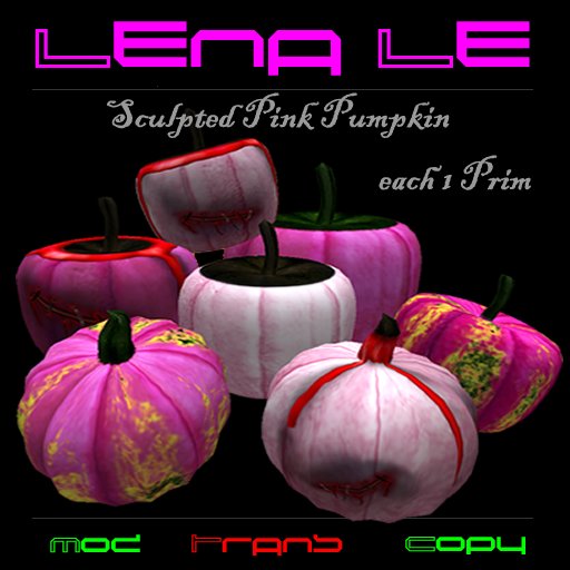Sculpted Pink Pumpkin