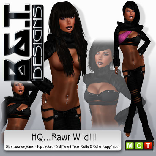 :.<B&T>.: Rawr Wild!!! ... [black/pink]