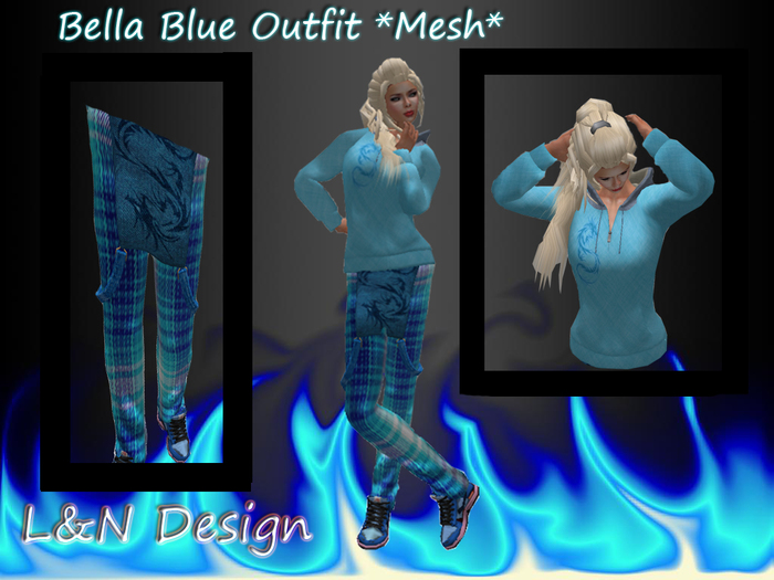 Bella Blue Outfit (MESH)