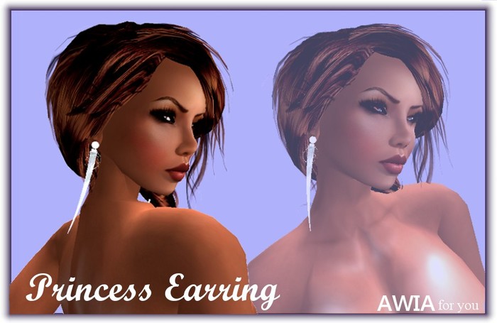 Princess Earring silver**Ohrringe silber**