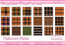 18 HALLOWEEN PLAIDS Textures