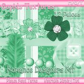 ROMANCE DESIGNER KIT GREEN Textures