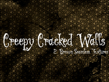 FULL PERM 2 Seamless Creepy Cracked Wall Textures - Brown