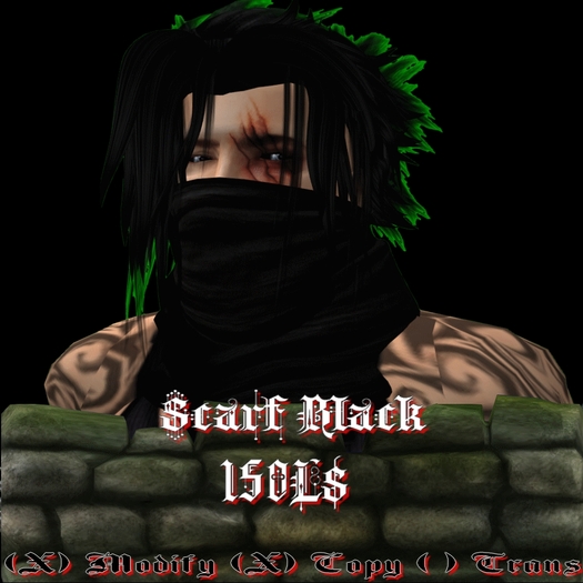 ::NOS!D:: Scarf Black Boxed!