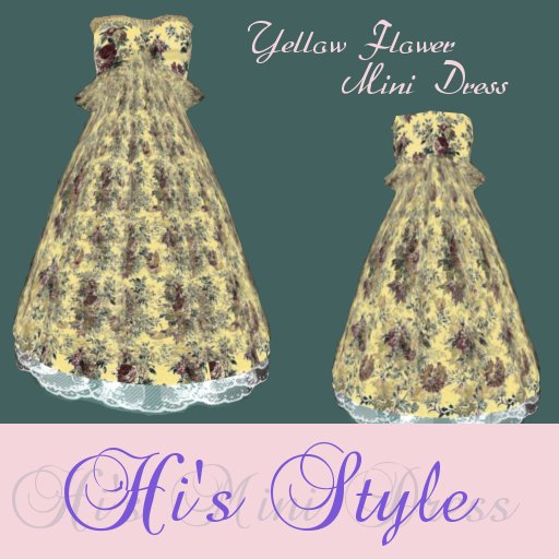 Hi's Yellow Flower Dress
