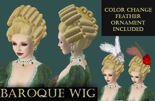 Baroque, Roccoco Wig - Honey Blonde