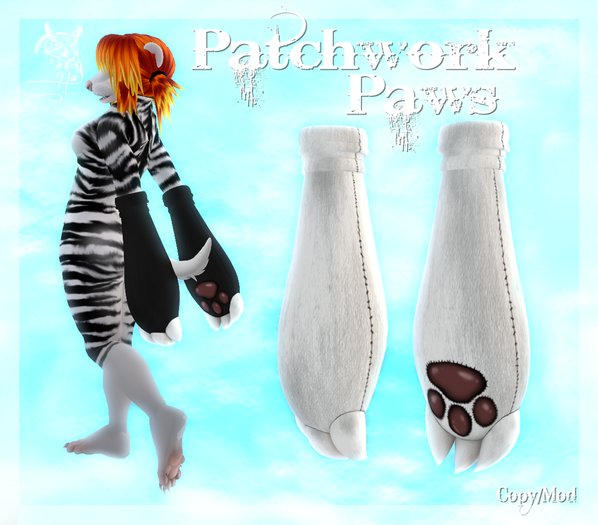 HOO~ Patchwork Paws (Pink)