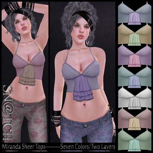 ::Sn@tch Miranda Sheer Tops:::