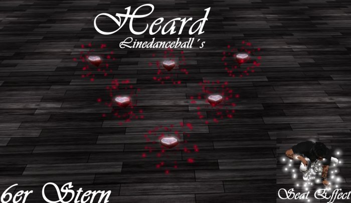 Heart Line Dance Balls 6erStern