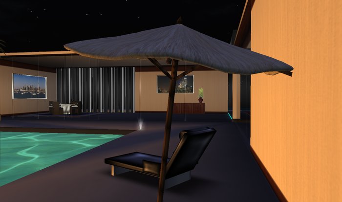 Tiki Umbrella  Sculpted 2 prims