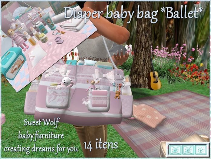 DIAPER BABY BAG-BALLET
