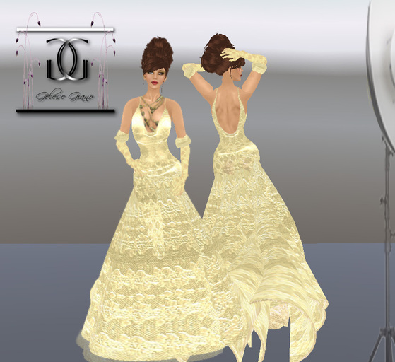 Lacet d'atelier Gown  GOLD By Gelese Giano