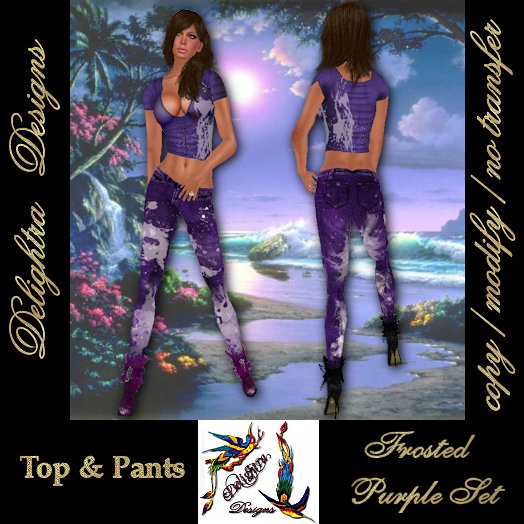 "Del's" Frosted Purple Set