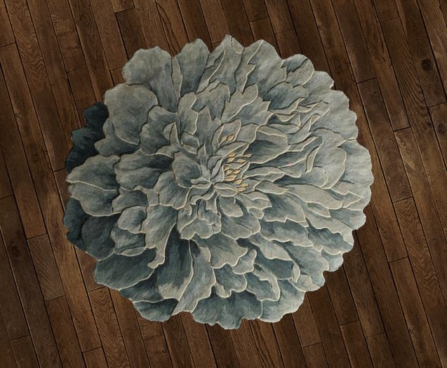 +GB+ RUG Gray-Green Peony Box