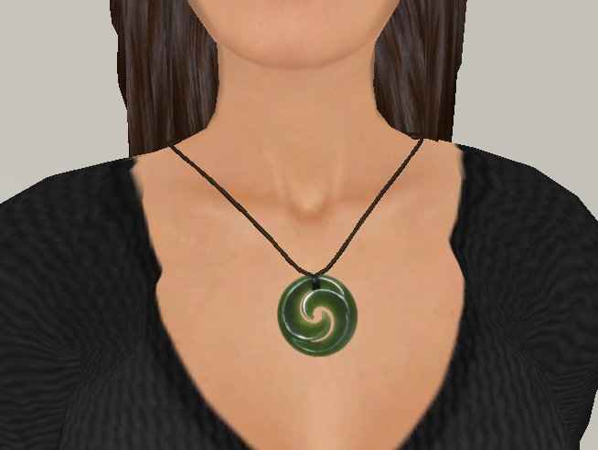 Jade Swirl Pendant necklace
