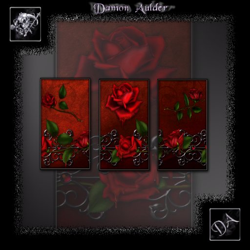 NuTec: Bleeding Roses Wall Art