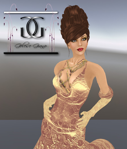 Lacet d'atelier Gown COPPER By Gelese Giano