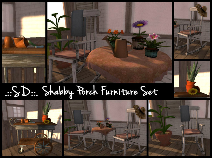 .::SD::. Shabby Porch Furniture Set (Boxed) No Copy