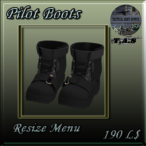BOX PILOT BOOTS BLACK