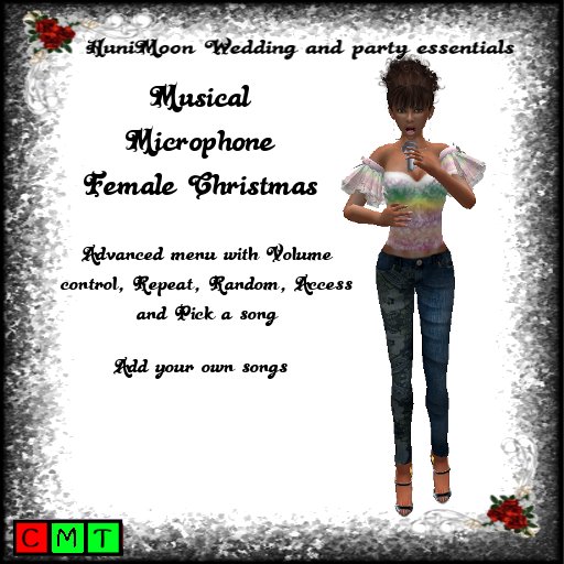 Musical Microphone Multiple Christmas songs female