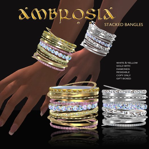 Exquisite Ambrosia Bangle Set 