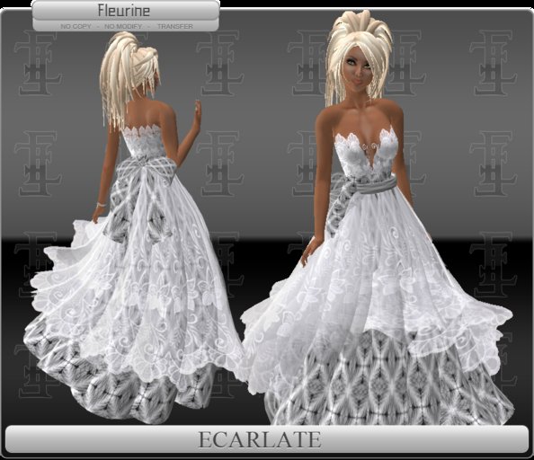 Ecarlate - Dress Gray / Robe Grise - Fleurine Droite