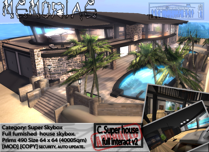 .:MEMORIAE:.  Full furnished & interactive house - skybox 1NNOVAT1ON Design home.