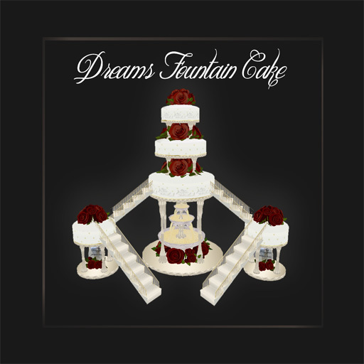Dreams Wedding Cake gold ~ Red