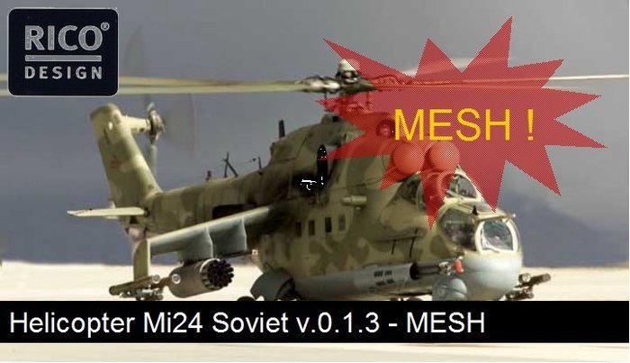 Helicopter MI24 Hind  v.0.1.5 - (boxed) MESH