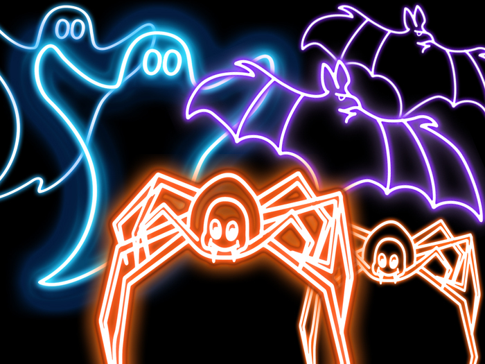 FULL PERM Neon Halloween Figure Alpha Textures + Full Perm Script